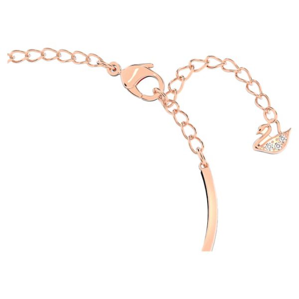 Hyperbola bangle Infinity and heart, White, Mixed metal finish - Image 4