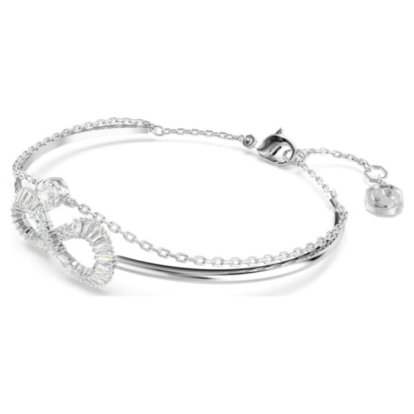 Hyperbola bangle Infinity, White, Rhodium plated - Image 3