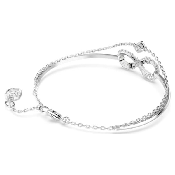Hyperbola bangle Infinity, White, Rhodium plated - Image 5