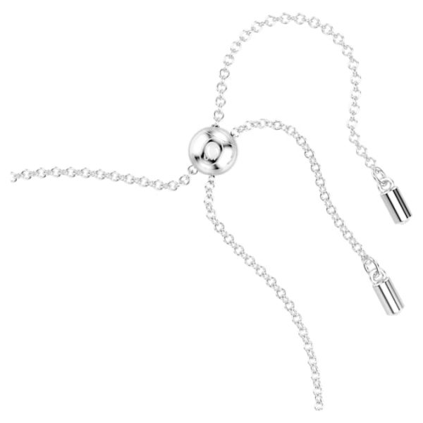 Hyperbola bracelet Infinity and heart, White, Rhodium plated - Image 4