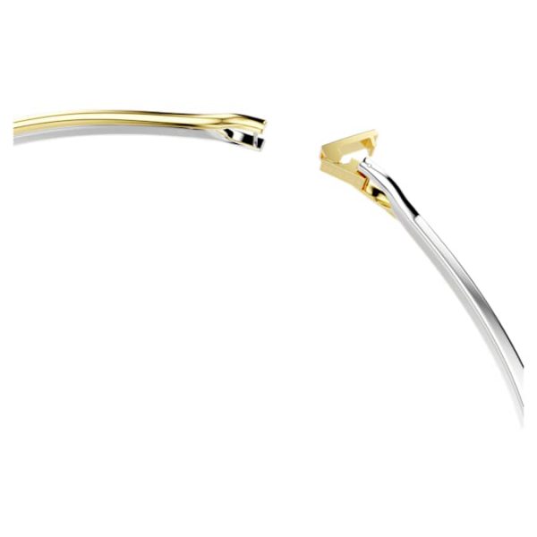 Hyperbola choker Round cut, White, Mixed metal finish - Image 4