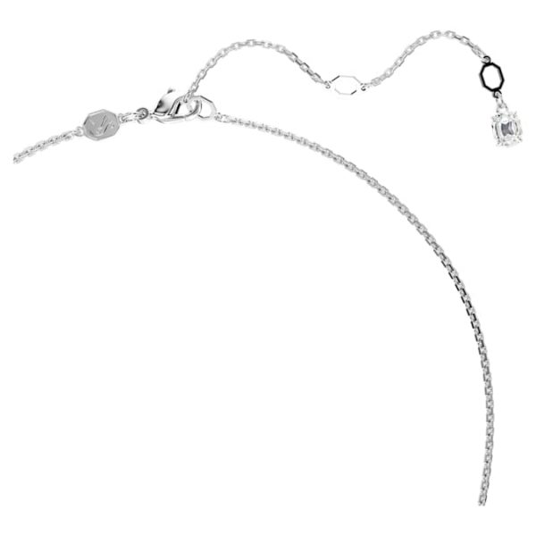 Hyperbola pendant Mixed cuts, Infinity, White, Rhodium plated - Image 4
