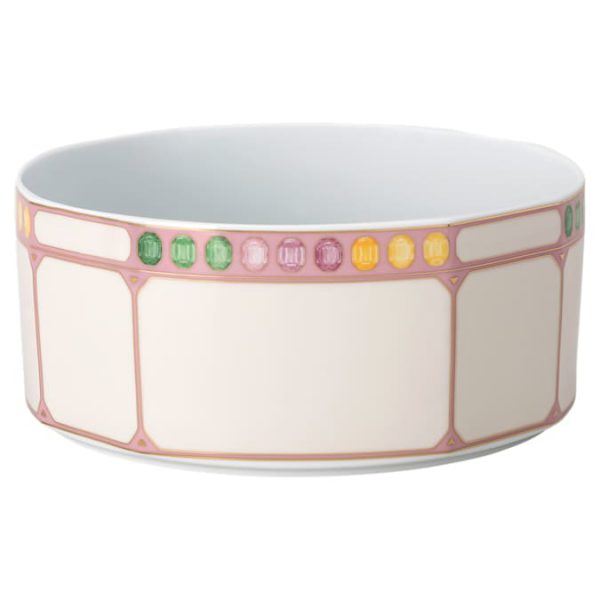 Idyllia bowl Porcelain, Crystal print motif, Citron, Large, Multicolored - Image 2