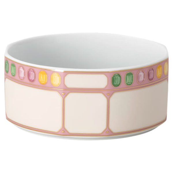 Idyllia cereal bowl Porcelain, Crystal print motif, Gemstone, Multicolored - Image 2