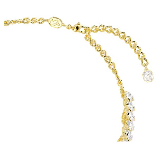 Idyllia choker Oval cut, White, Gold-tone plated - Image 4