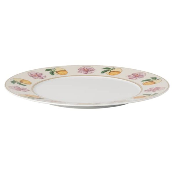 Idyllia dinner plate Porcelain, Crystal print motif, Lily citron, Multicolored - Image 2