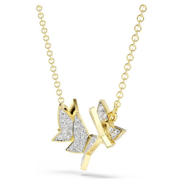 Idyllia Lilia necklace Butterfly, White, Gold-tone plated - Image 4