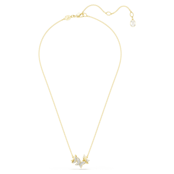 Idyllia Lilia necklace Butterfly, White, Gold-tone plated - Image 3