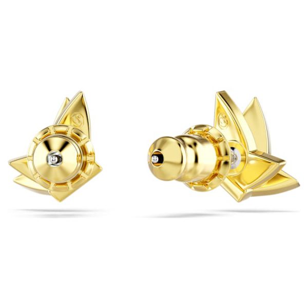 Idyllia Lilia stud earrings Butterfly, White, Gold-tone plated - Image 4