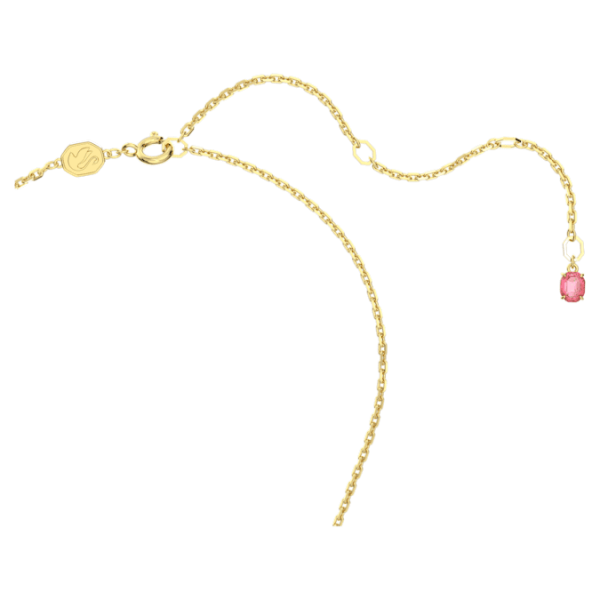 Idyllia necklace Flower, Pink, Gold-tone plated - Image 4