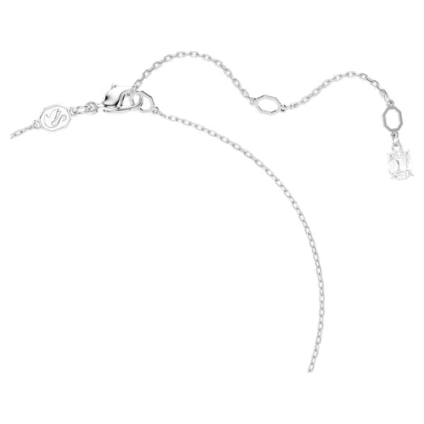 Idyllia pendant Mixed cuts, Snowflake, White, Rhodium plated - Image 4