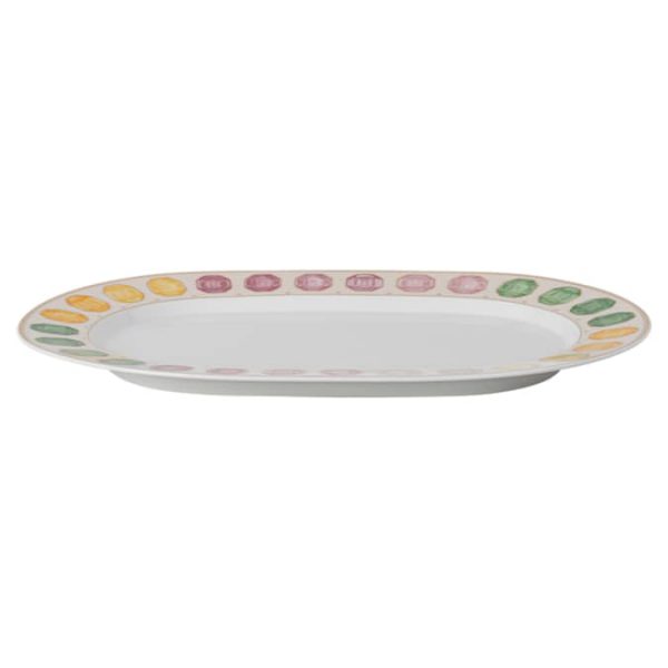 Idyllia platter Porcelain, Crystal print motif, Gemstone, Large, Multicolored - Image 2