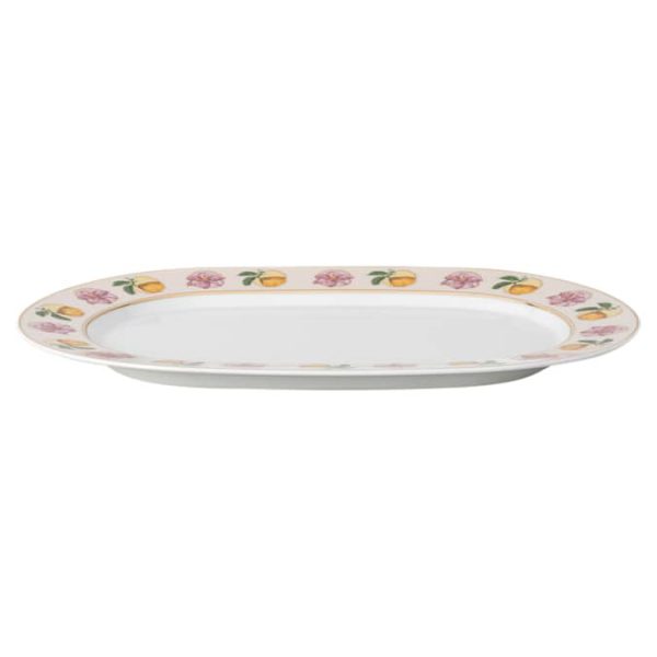 Idyllia platter Porcelain, Crystal print motif, Lily citron, Small, Multicolored - Image 2