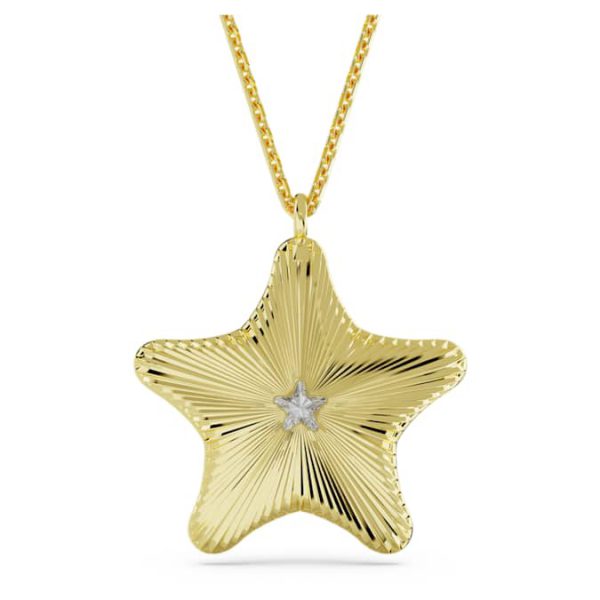 Idyllia SCS pendant Starfish, Blue, Gold-tone plated - Image 5
