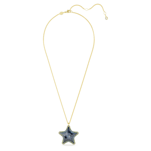 Idyllia SCS pendant Starfish, Blue, Gold-tone plated - Image 3