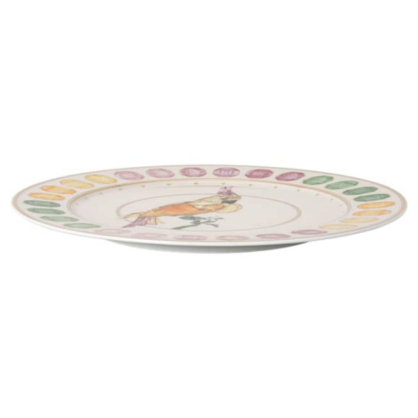 Idyllia service plate Porcelain, Crystal print motif, Cockatoo, Multicolored - Image 2