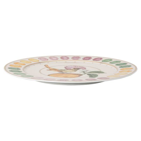 Idyllia service plate Porcelain, Crystal print motif, Flycatcher, Multicolored - Image 2