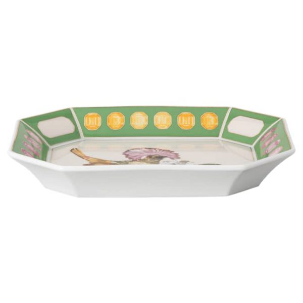 Idyllia tray Porcelain, Crystal print motif, Flycatcher, Large, Multicolored - Image 2