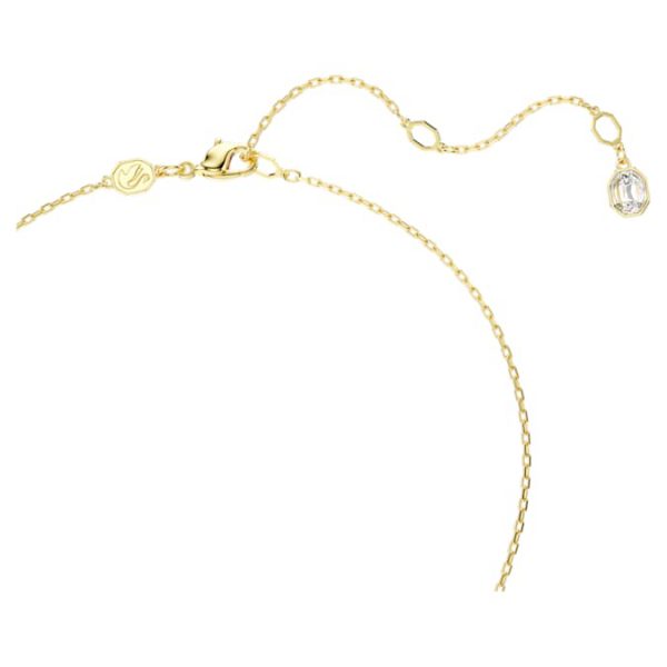 Idyllia Y pendant Mixed cuts, Flower, Multicolored, Gold-tone plated - Image 4