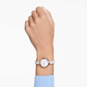 Illumina watch Swiss Made, Metal bracelet, Gold tone, Champagne gold-tone finish