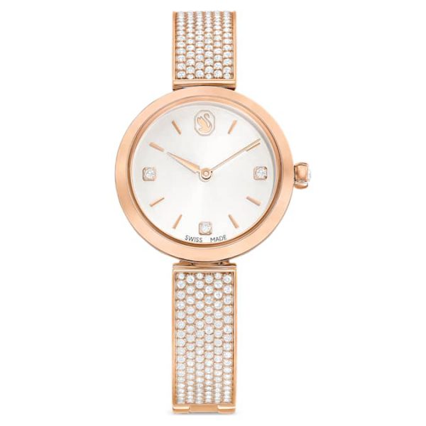 Illumina watch Swiss Made, Metal bracelet, Rose gold tone, Rose gold-tone finish - Image 2
