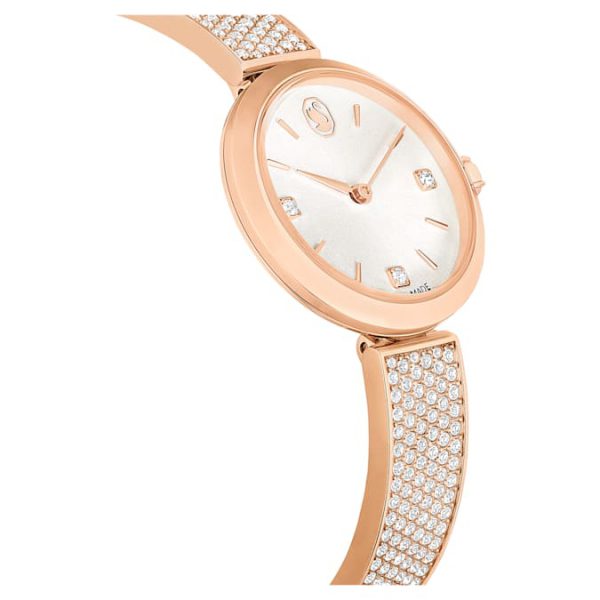 Illumina watch Swiss Made, Metal bracelet, Rose gold tone, Rose gold-tone finish - Image 6