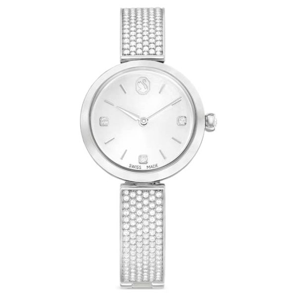 Illumina watch Swiss Made, Metal bracelet, Silver tone, Stainless steel - Image 2