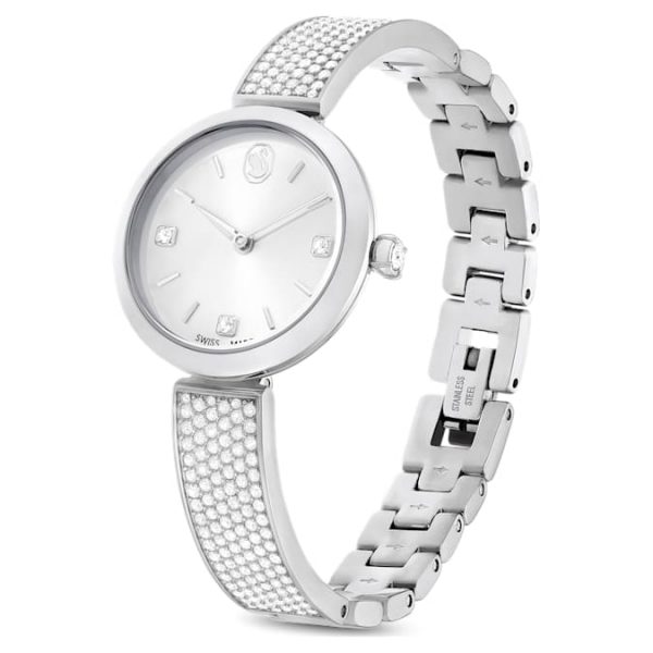 Illumina watch Swiss Made, Metal bracelet, Silver tone, Stainless steel - Image 3