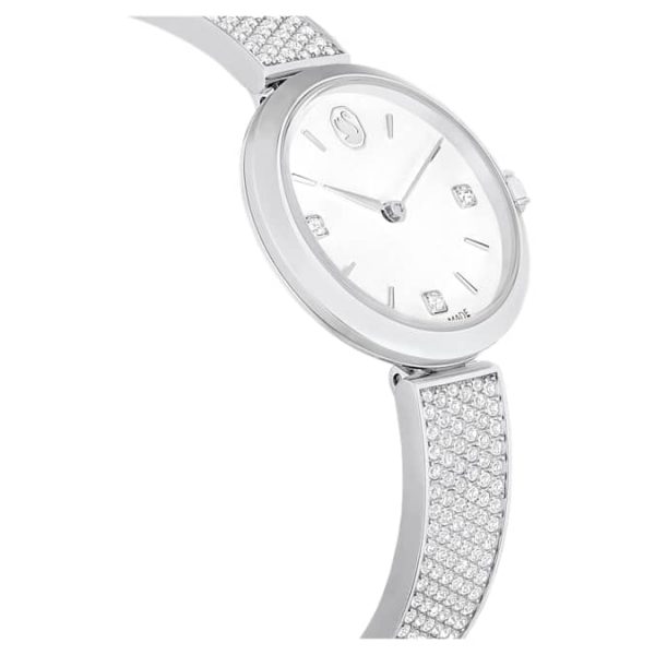 Illumina watch Swiss Made, Metal bracelet, Silver tone, Stainless steel - Image 6