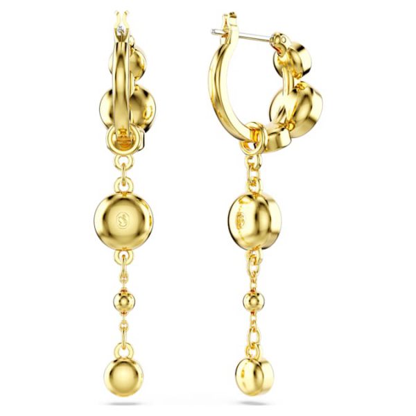 Imber drop earrings Round cut, White, Mixed metal finish - Image 5