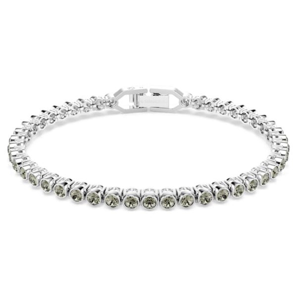 Imber Emily Tennis bracelet Round cut, Black, Rhodium plated - Image 2