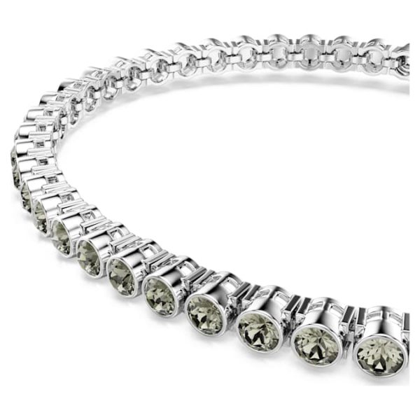 Imber Emily Tennis bracelet Round cut, Black, Rhodium plated - Image 5
