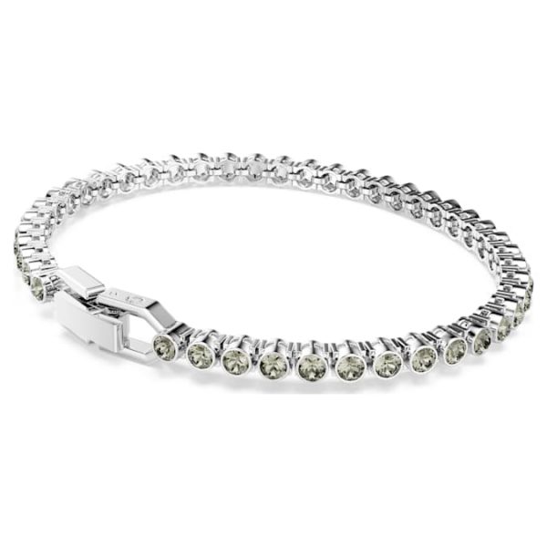 Imber Emily Tennis bracelet Round cut, Black, Rhodium plated - Image 6