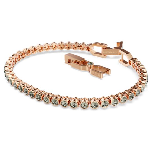 Imber Emily Tennis bracelet Round cut, Black, Rose gold-tone plated - Image 2