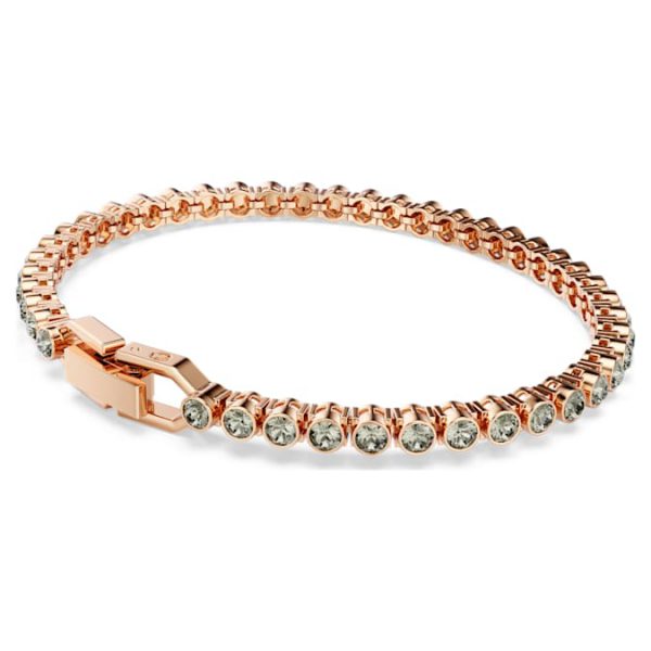 Imber Emily Tennis bracelet Round cut, Black, Rose gold-tone plated - Image 5