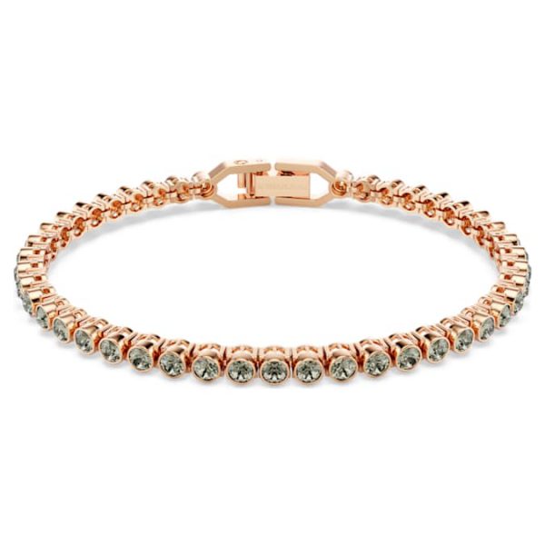 Imber Emily Tennis bracelet Round cut, Black, Rose gold-tone plated - Image 6