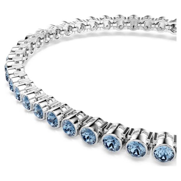 Imber Emily Tennis bracelet Round cut, Blue, Rhodium plated - Image 4
