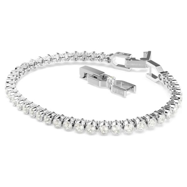 Imber Emily Tennis bracelet Round cut, Gray, Rhodium plated - Image 3