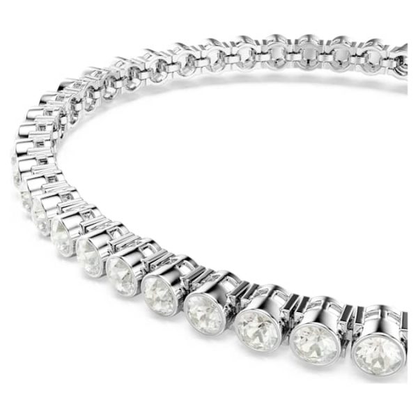 Imber Emily Tennis bracelet Round cut, Gray, Rhodium plated - Image 5