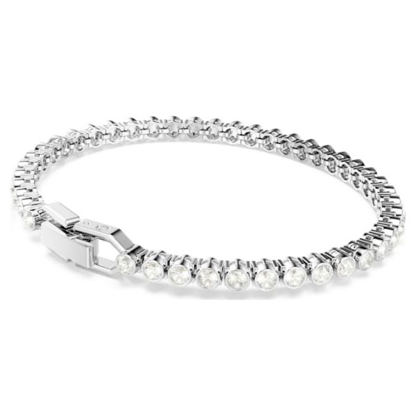 Imber Emily Tennis bracelet Round cut, Gray, Rhodium plated - Image 6