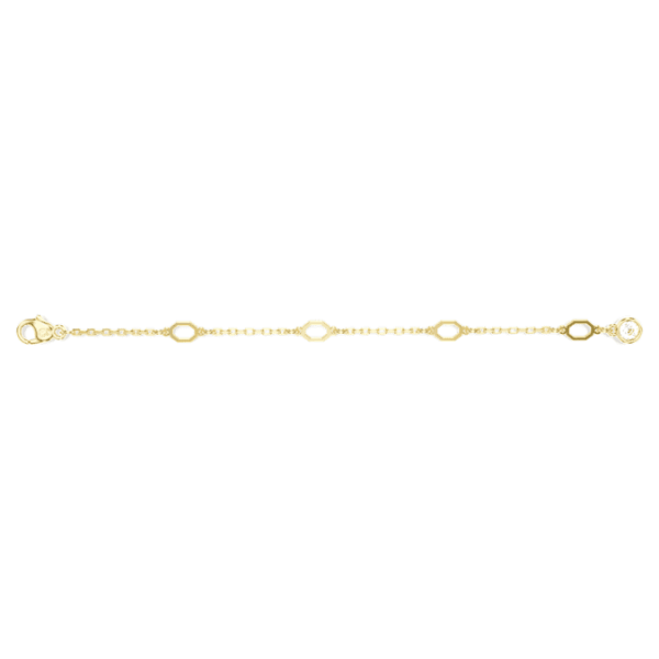 Imber extender White, Gold-tone plated