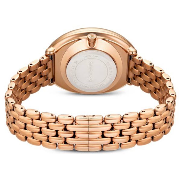Imber oval watch Swiss Made, Metal bracelet, Gold tone, Rose gold-tone finish - Image 4