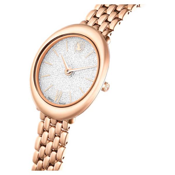 Imber oval watch Swiss Made, Metal bracelet, Gold tone, Rose gold-tone finish - Image 5