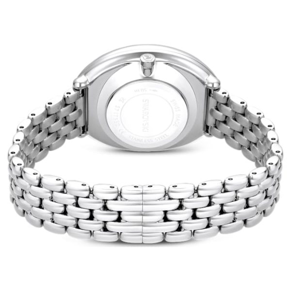 Imber oval watch Swiss Made, Metal bracelet, Silver tone, Stainless steel - Image 4