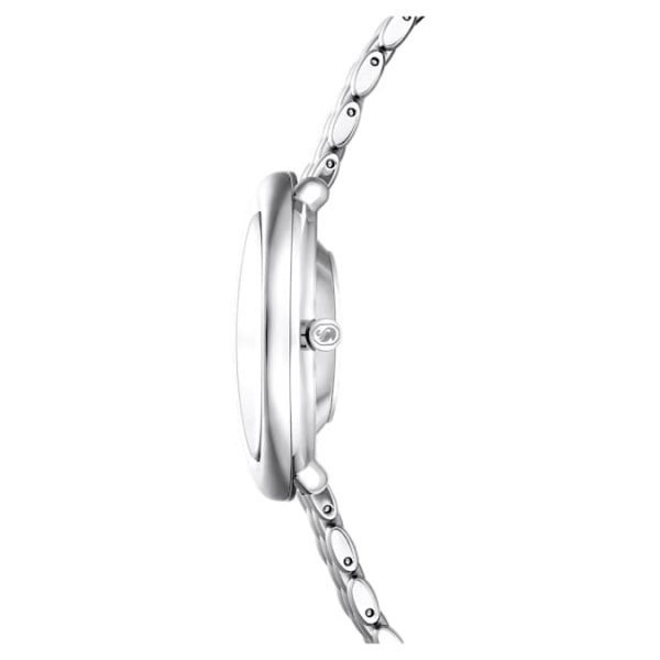 Imber oval watch Swiss Made, Metal bracelet, Silver tone, Stainless steel - Image 7