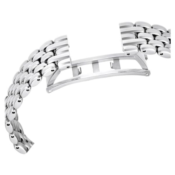 Imber oval watch Swiss Made, Metal bracelet, Silver tone, Stainless steel - Image 8