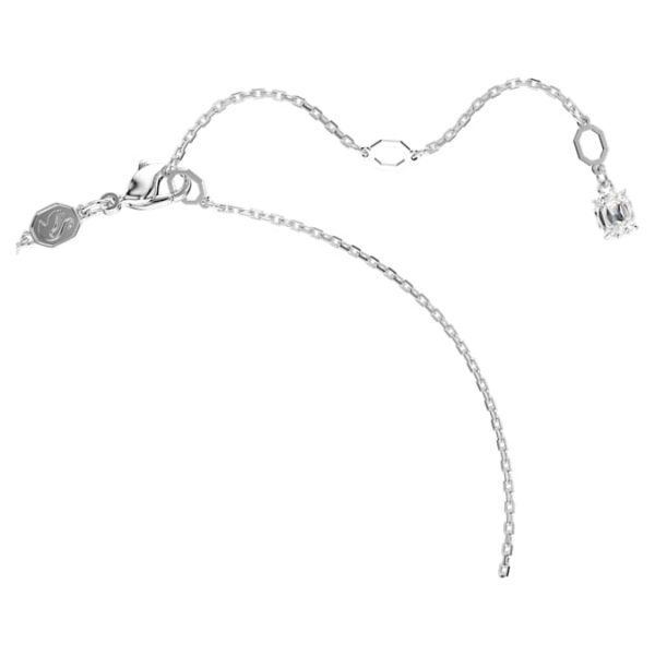 Imber pendant Round cut, White, Rhodium plated - Image 4