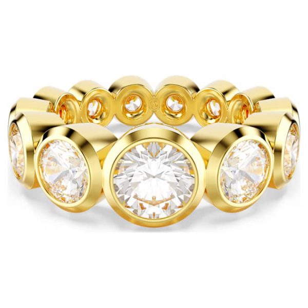 Imber ring Mixed round cuts, White, Gold-tone plated - Image 2
