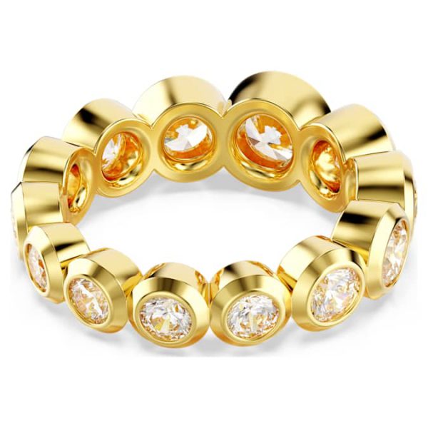 Imber ring Mixed round cuts, White, Gold-tone plated - Image 4
