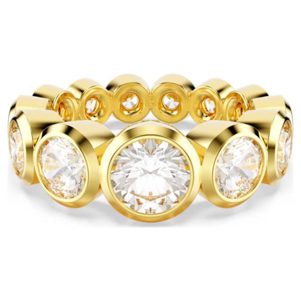 Imber ring Mixed round cuts, White, Gold-tone plated - Image 6